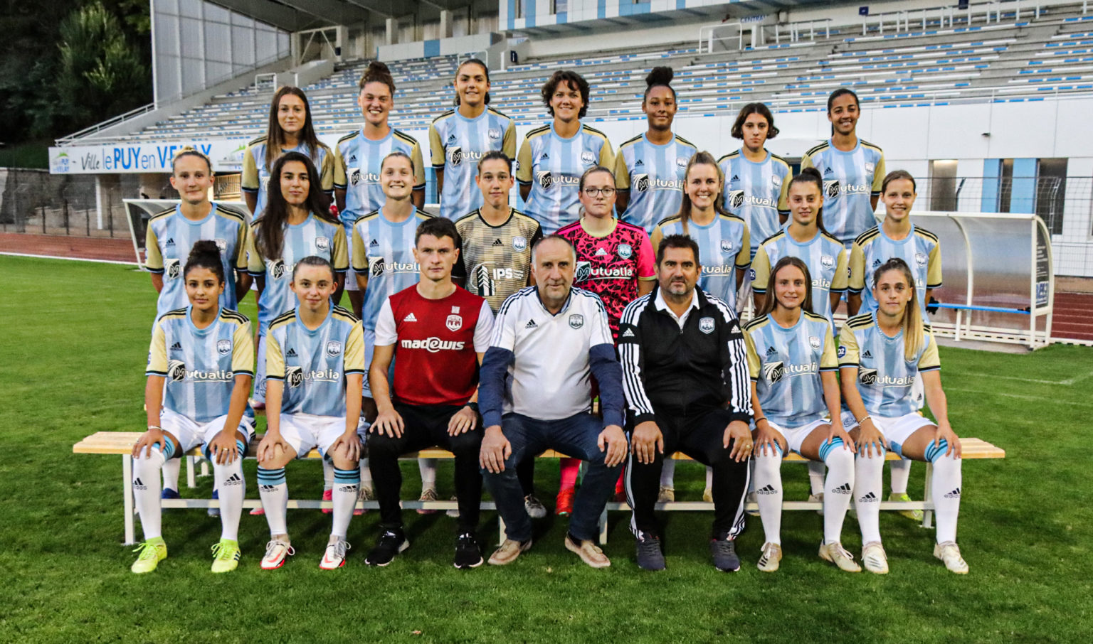 le puy foot 43 Equipe féminine Pierre Yves Thomas et Axelle Vincent