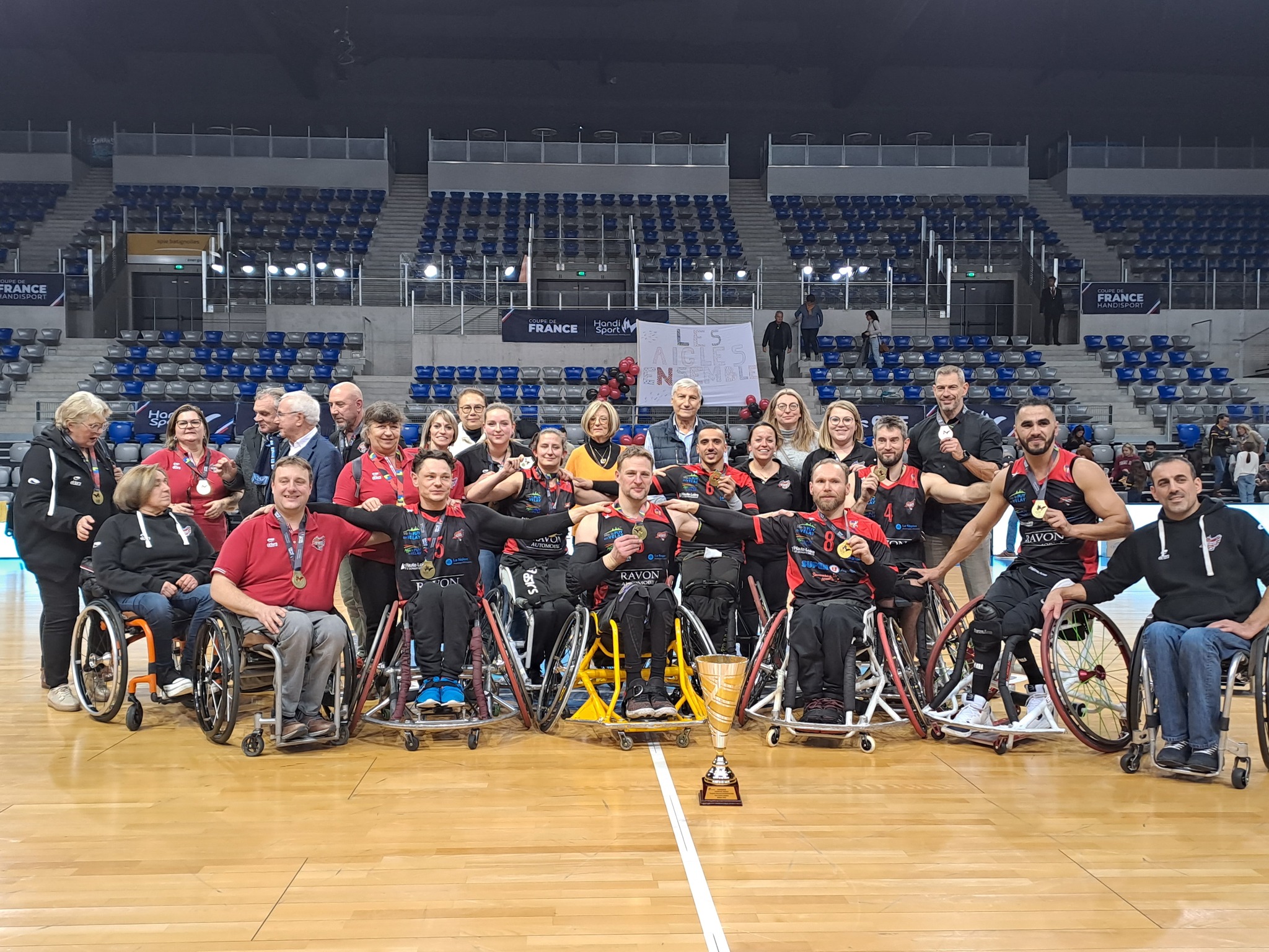 handi basket Elite elan de chalon 46-45 les aigles du velay reaction apres match